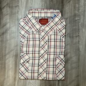 Rustler Western Vintage Short Sleeve Pearl Snap Button - XL